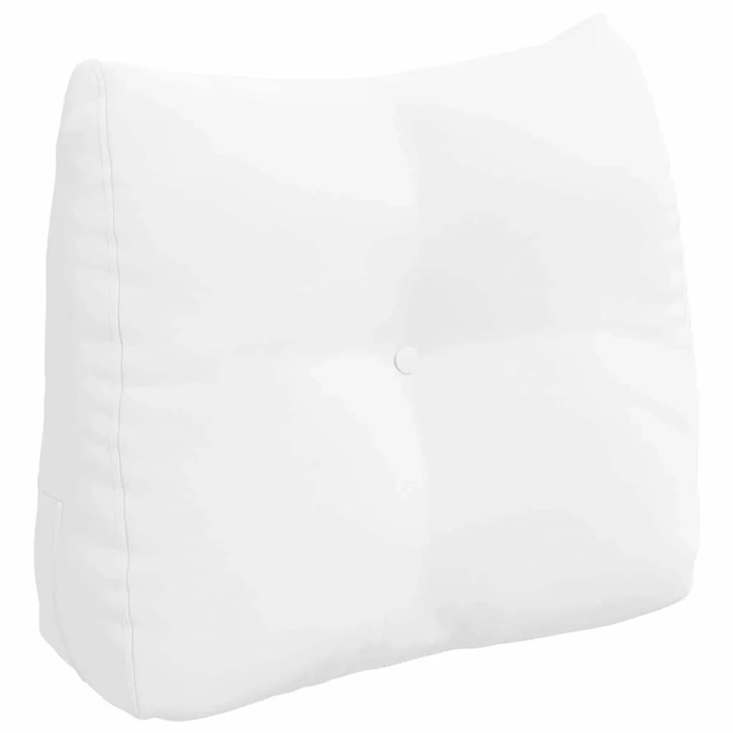 vidaXL Rückenkissen Weiß 60 x 24 x 50 cm Stoff 42014394