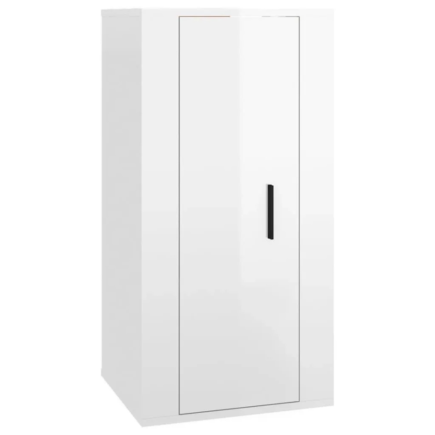 vidaXL TV-Wandschrank Hochglanz-Weiß 40x34,5x80 cm 816674