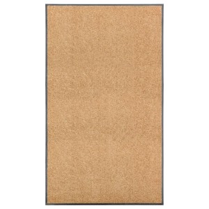 vidaXL Fußmatte Waschbar Creme 90x150 cm 323467