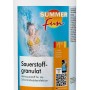 Summer Fun Sauerstoff Granulat 1kg für Pool Desinfektion im weißen Behälter.