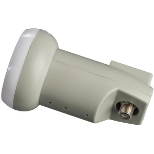 Graue Hama Antennen-Kupplung SAT Universal-Single-LNB für digitalen SAT-Empfang.