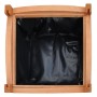 DELUKE Pflanzkasten Blumenkasten RIOS Braun 2 Töpfe 30x30x30cm Tannenholz Blumenkübel Aus Holz Pflanzkübel Quadratisch Pflanzgefäß_4