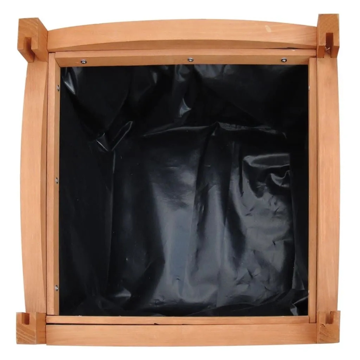 DELUKE Pflanzkasten Blumenkasten RIOS Braun 2 Töpfe 30x30x30cm Tannenholz Blumenkübel Aus Holz Pflanzkübel Quadratisch Pflanzgefäß_4