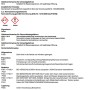 Sicherheitsdatenblatt mit Gefahrenhinweisen und Schutzmaßnahmen für chemische Produkte.