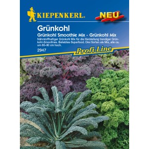 Kiepenkerl Grünkohl Smoothie Mix: Samen für drei Grünkohlsorten (lila, grün, kraus) für vitaminreiche Smoothies.