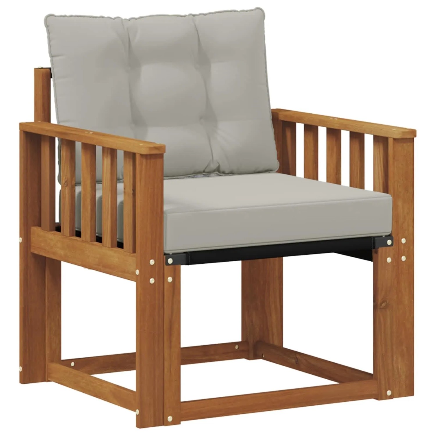 vidaXL Outdoor-Sofagarnitur Massives Akazienholz und Textilene 3436295