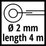 Symbol für Einhell Ersatzspule GC-PT 2538: Ø 2mm, Länge 4m.