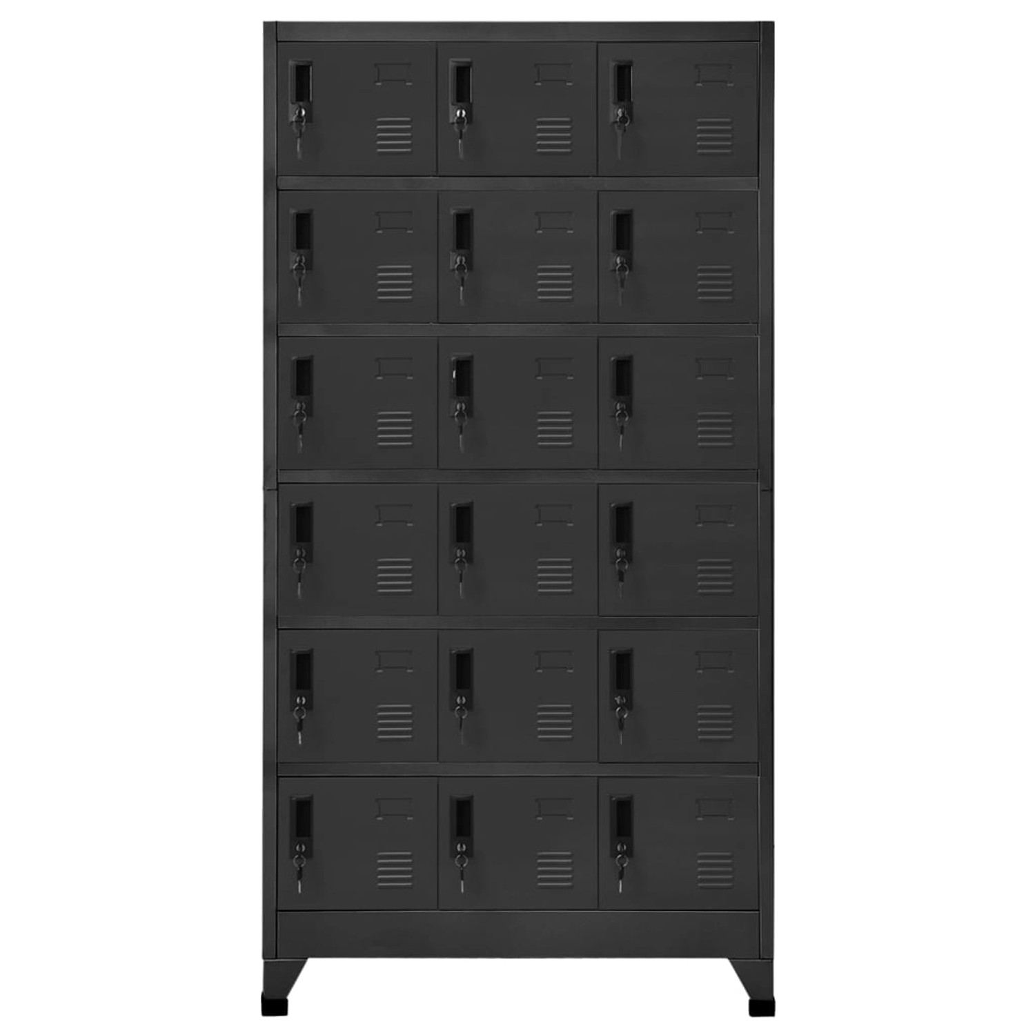 vidaXL Schließfachschrank Anthrazit 90x40x180 cm Stahl günstig online kaufen