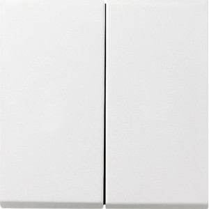 Gira Serienwippe Fläche in Reinweiß für Schalter und Taster.