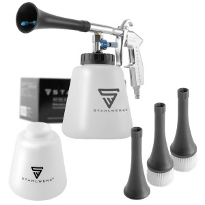 STAHLWERK Druckluft-Reinigungspistole RP 90 ST Set mit Zubehör und Tornado-Effekt.