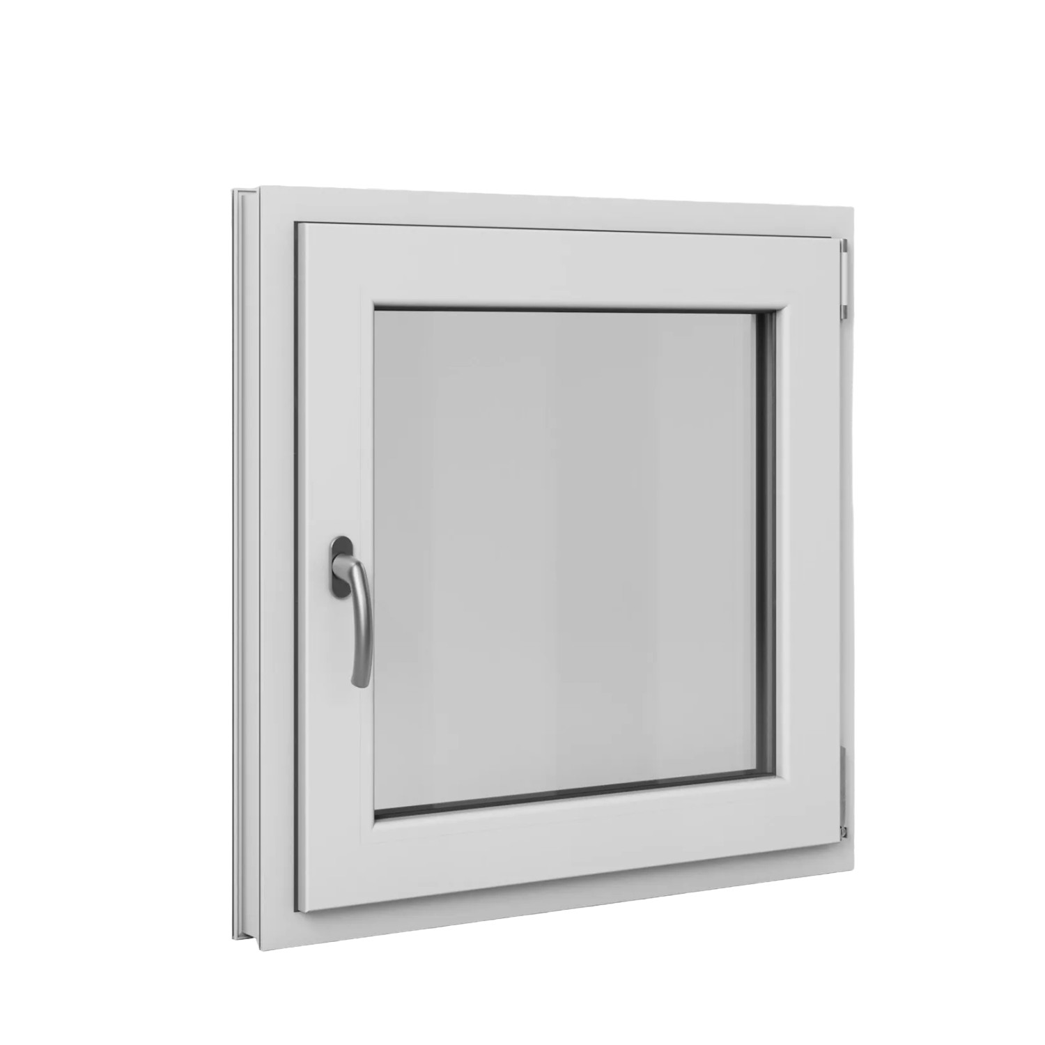 Roro Fenster Basic Kunststoff-Profil Weiß 75 cm x 75 cm DIN R