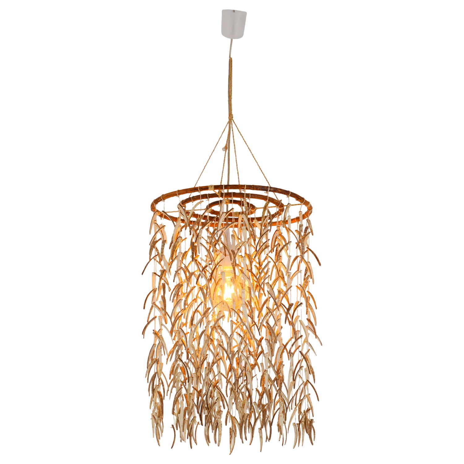 Näve Pendelleuchte Kokos Natur Ø 40 cm x 120 cm