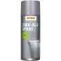 OBI Zink-Alu Spray, silbergrau matt, 400ml Dose für Rostschutz und Metallbeschichtung.