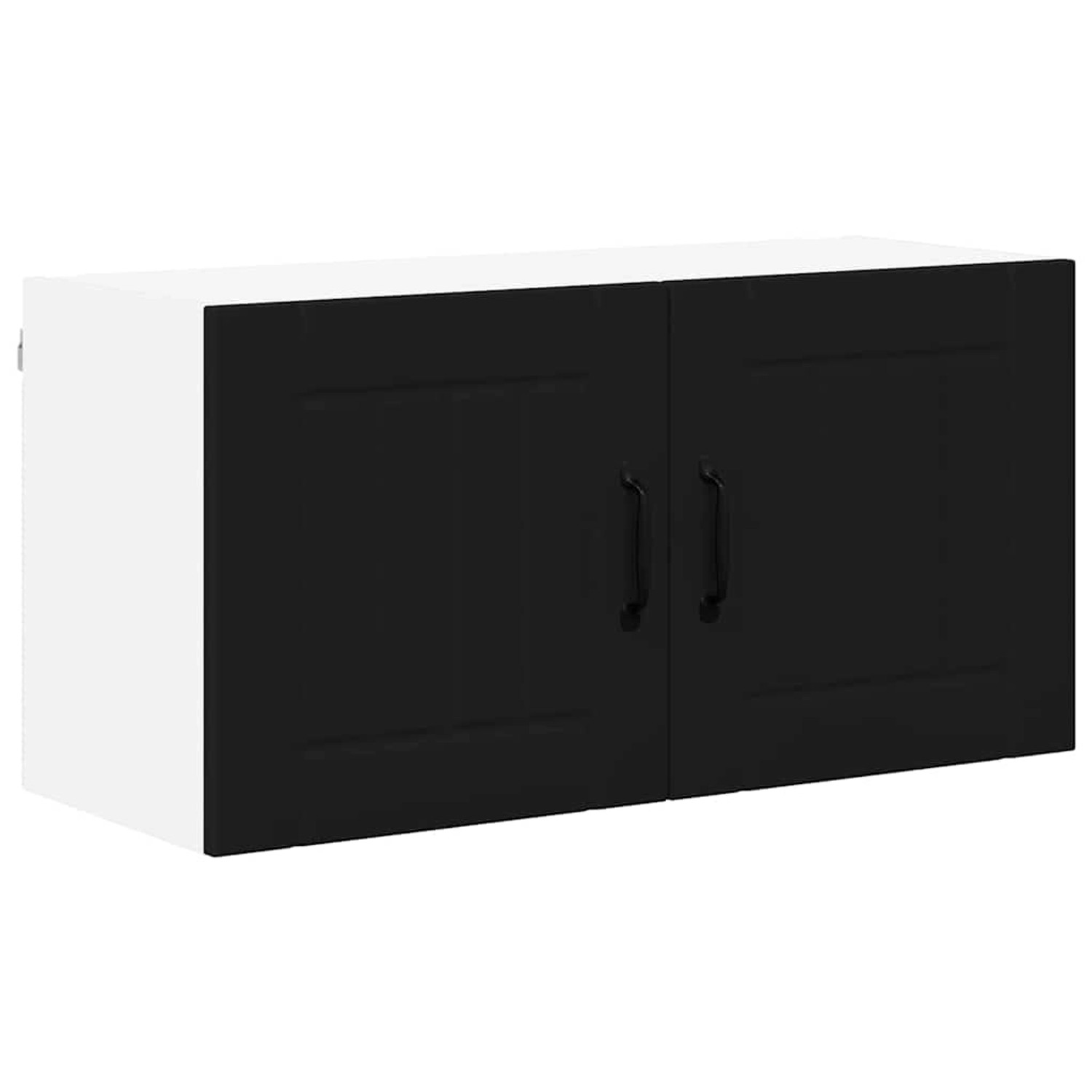 vidaXL Küchenschrank mit Regal Schwarz 80 x 31 x 40 cm Holzwerkstoff 884935 günstig online kaufen