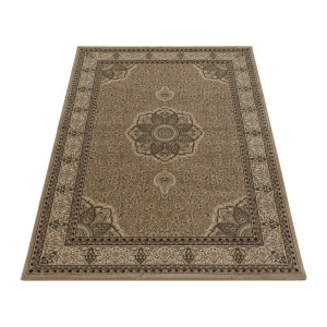 Beiger Orientteppich Kashmir 2601 (240x340 cm) mit traditionellem Muster.