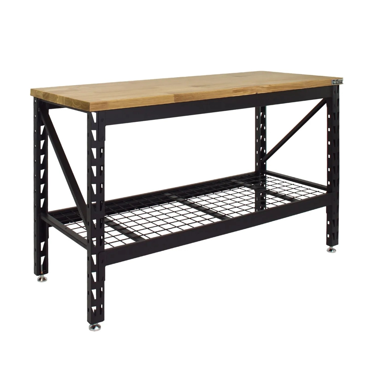 TRUTZHOLM Werkbank 153x62x99 cm Traglast 500 kg Stahlgestell Hartholzplatte günstig online kaufen