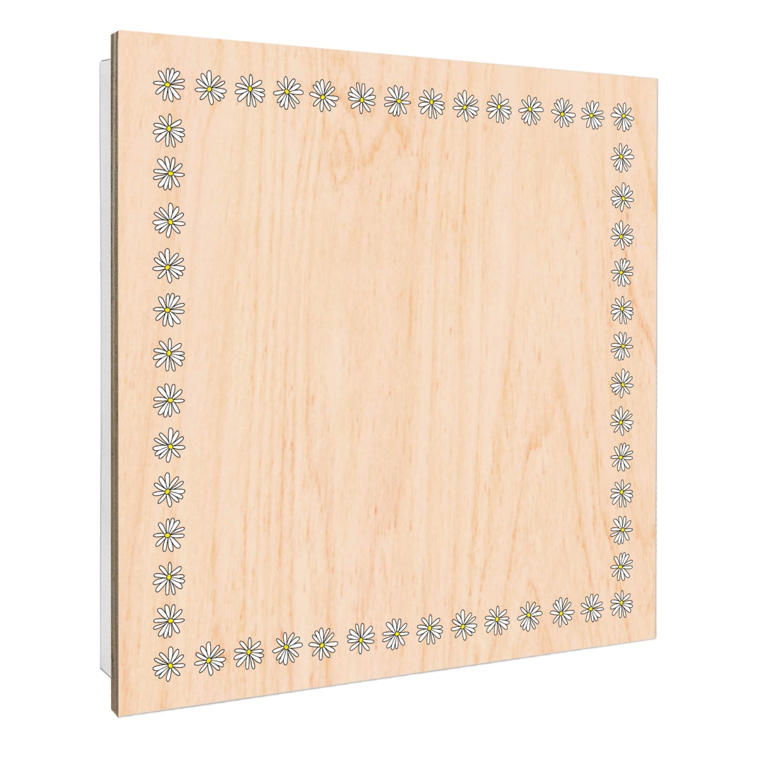 Banjado Großer Schlüsselbox Holz 30x30cm Weiß Scharnier Rechts 50 Haken Sch günstig online kaufen