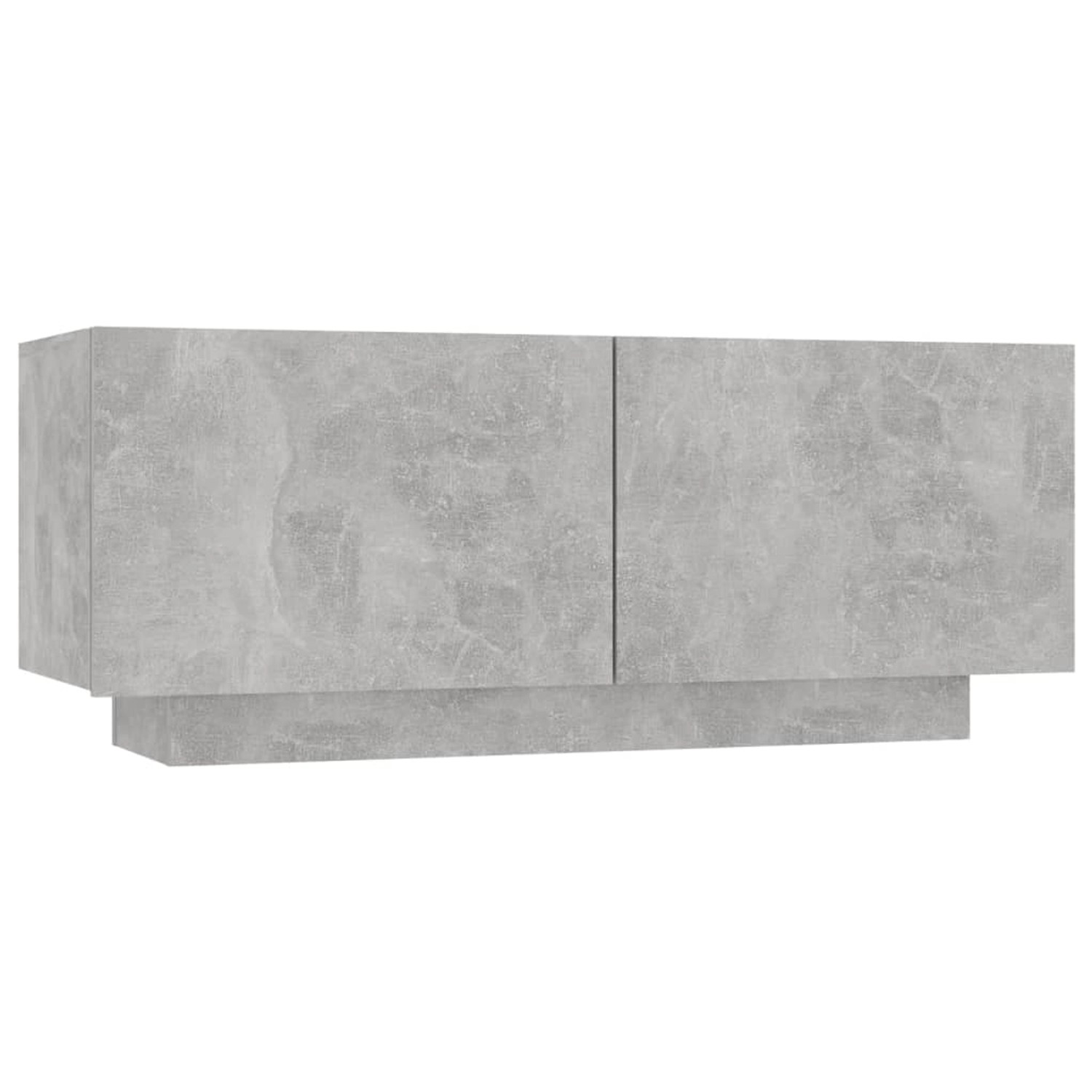 Tv-schrank Betongrau 100x35x40 Cm Spanplatte günstig online kaufen
