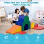 HOMCOM Bausteinset aus Kunstleder, mehrfarbig, mit spielenden Kindern. Fördert die Entwicklung.