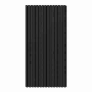 Schwarzes Denpanels Akustikpaneel, 120x60 cm, foliert, zur Schallabsorption.