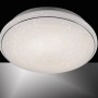 Weiße LED-Deckenleuchte Jupiter Ø 44cm mit Sternenhimmel-Effekt für stimmungsvolle Beleuchtung.