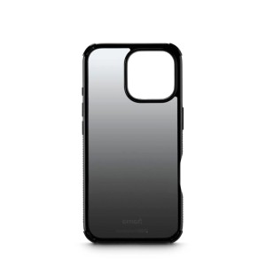 Hama Handyhülle Extreme Protect für Apple iPhone 16 Pro, schwarz mit transparentem Verlauf, robustes Design, D3O-Technologie.