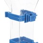 Trixie Futterspender Trichter, 150ml, transparent/blau, für Vogelkäfige.