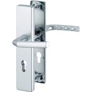 Hoppe Schutz-Garnitur Birmingham Alu Natur für Haus- und Wohnungstüren.