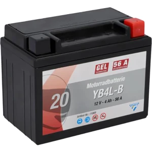 Cartec GEL Batterie YB4L-B 4 Ah 56 A