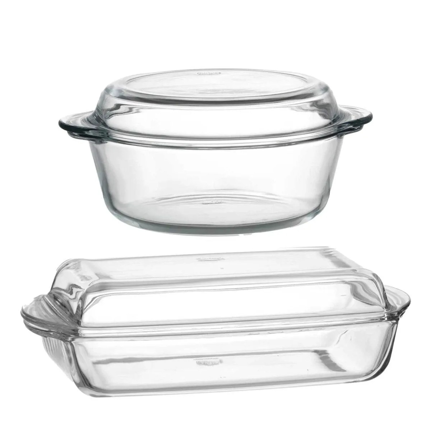 Ritzenhoff & Breker Cucina Auflaufform mit Deckel 2er Set 2l & 2,8l