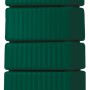Grüner 4rain Slim Regenwassertank 650 l mit Auslaufhahn und Windsicherung.