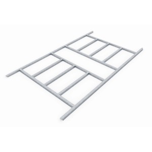 Pergart Bodenfundament für Gerätehaus Dresden/Düsseldorf/Köln II 86, Alu Rahmen.