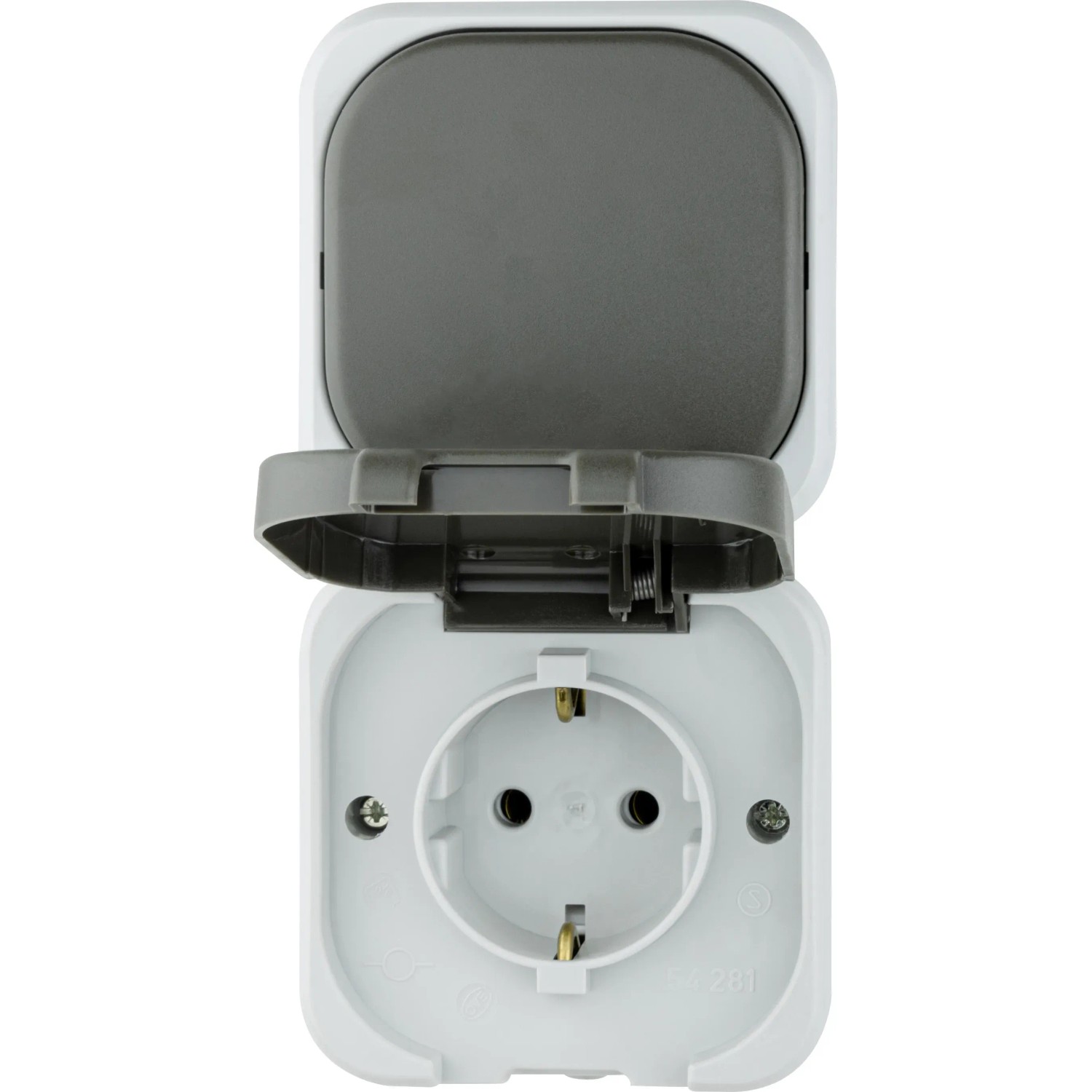 Presa Da Parete AquaTop REV Ritter Con Coperchio, IP44 Bianco - 2