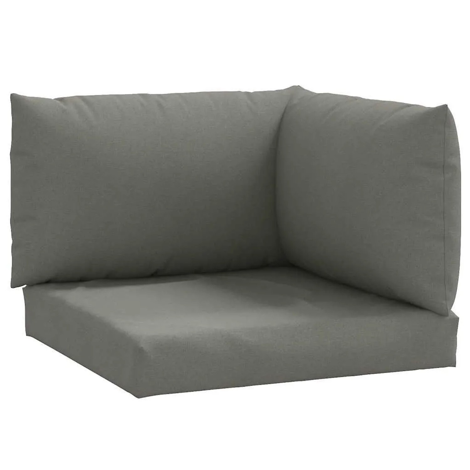 vidaXL Palettenkissen 3-Tlg Melange Dunkelgrau Stoff 4002653