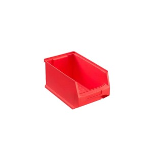 Rote Sichtlagerbox 2.8L, Kunststoff, zur Aufbewahrung von Kleinteilen in Werkstatt & Lager.