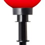 Rote LED-Gartenleuchte Thore von Brilliant, 8W, mit Erdspieß für den Außenbereich.