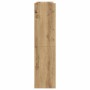 Seitenansicht des schmalen vidaXL Schuhregals Artisan-Eiche aus Holzwerkstoff mit Holzmaserung.