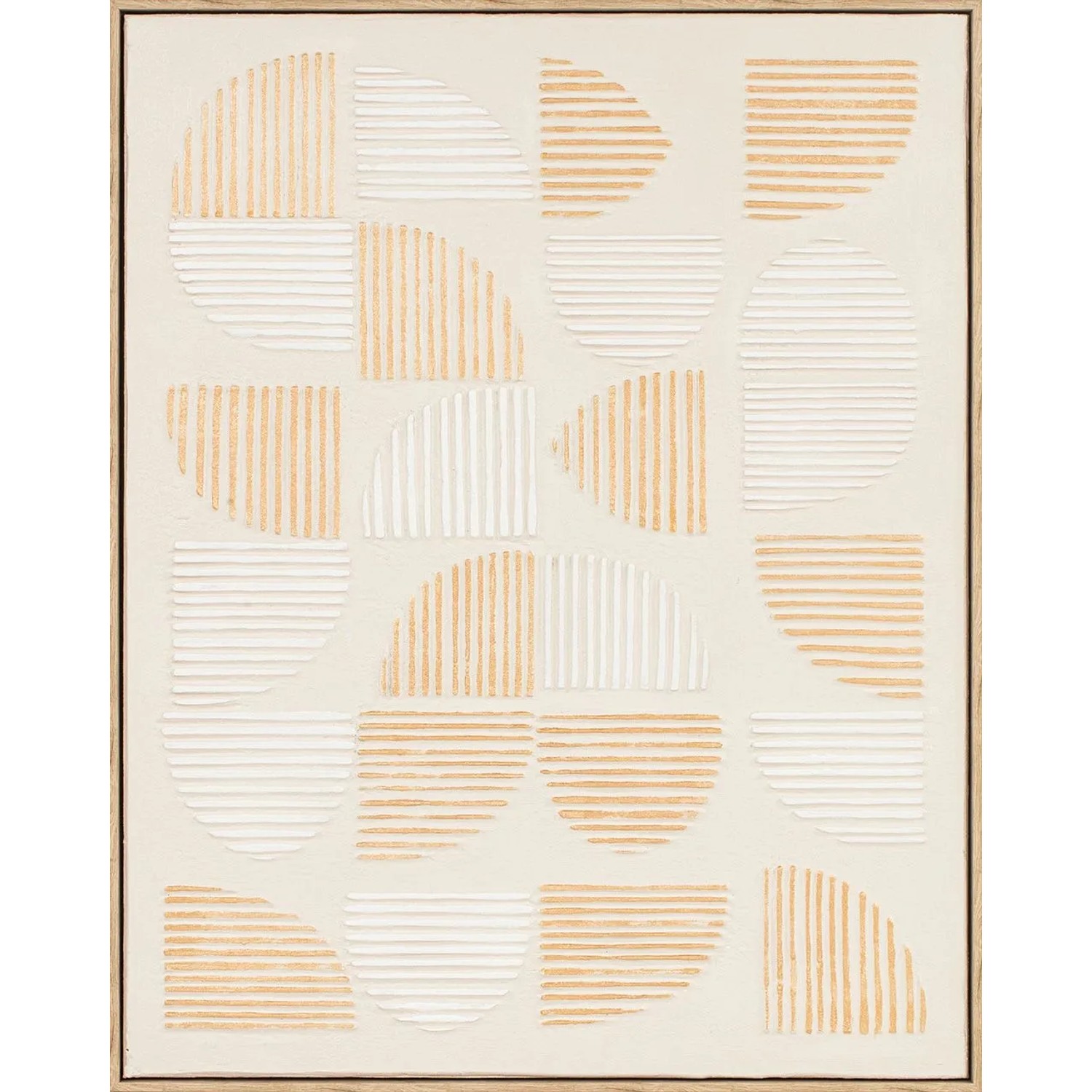 Art Universe Leinwandbild Half Shapes 80 x 100 cm