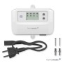 Homematic IP Fußbodenheizungscontroller 8 Kanäle, weiß, mit Display, Netzkabel und Montagematerial. Hausautomation.