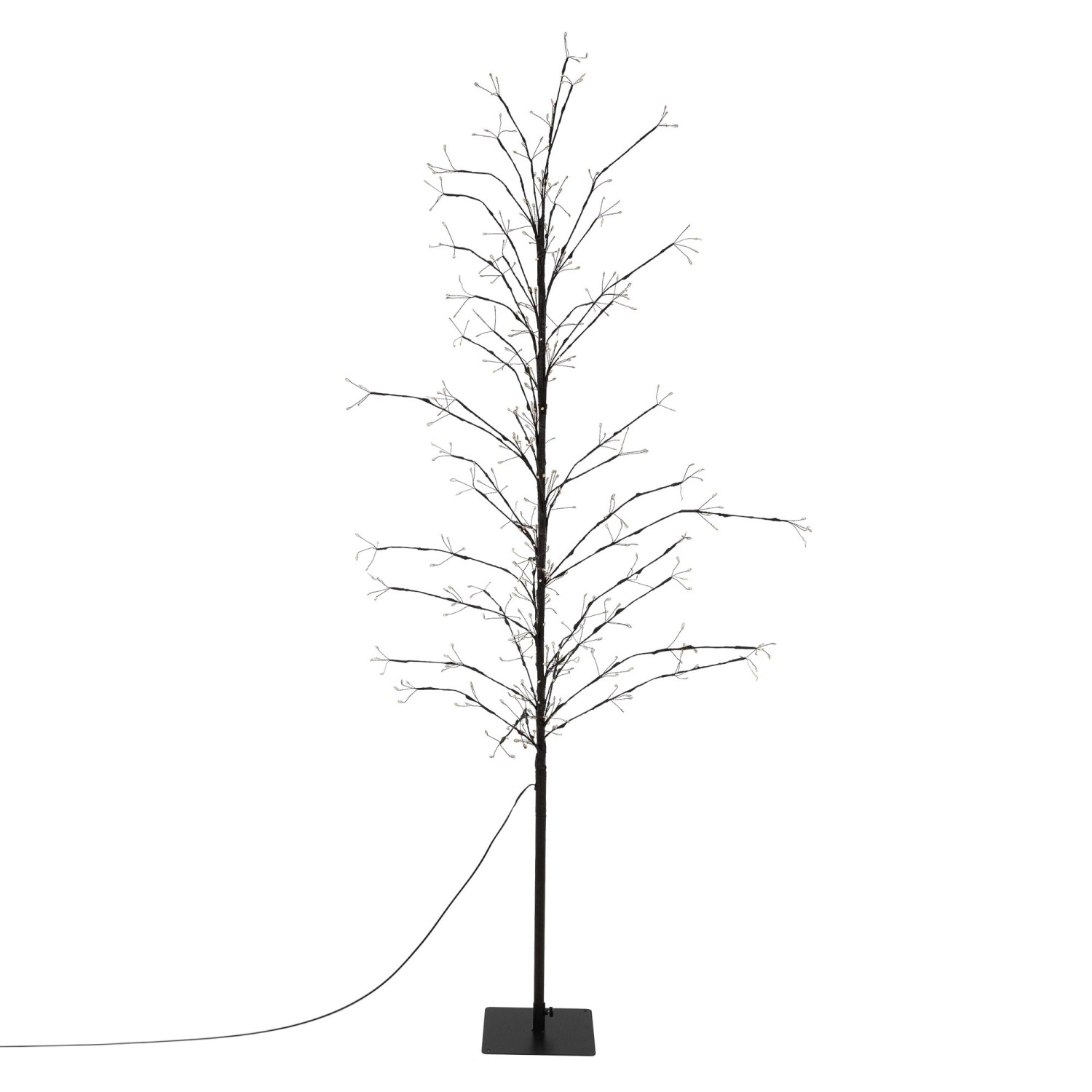 ECD Germany LED-Baum 180 cm 480 Warmweißen LEDs Lichterbaum mit Timer IP44