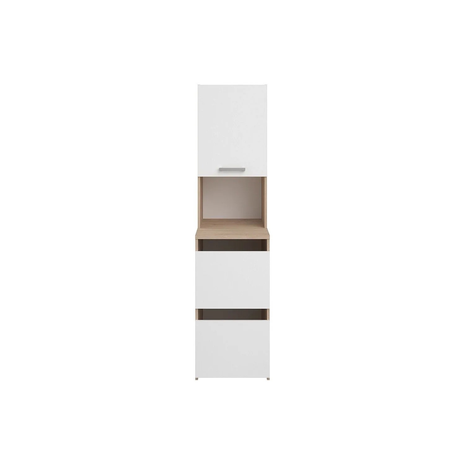 Vente-unique Badschrank Erkano Naturfarben Hell  Weiß 47.2 cm