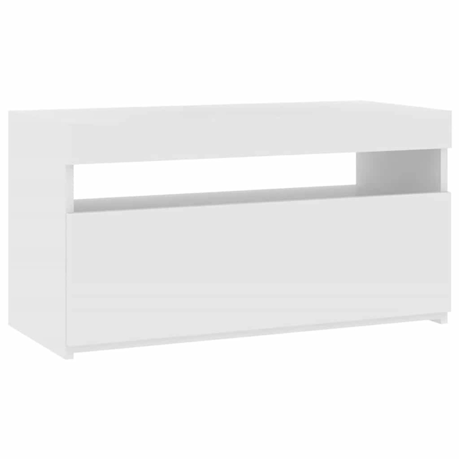 vidaXL TV-Schrank mit LED-Leuchten Weiß 75x35x40 cm 804391 günstig online kaufen