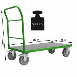 TRUTZHOLM Plattformwagen Profi XL Tragkraft 500 kg 119x59 cm