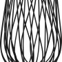 Schwarzer Gartenstecker Tulpe aus Metall, 96 cm hoch, für Beet und Pflanzkasten.