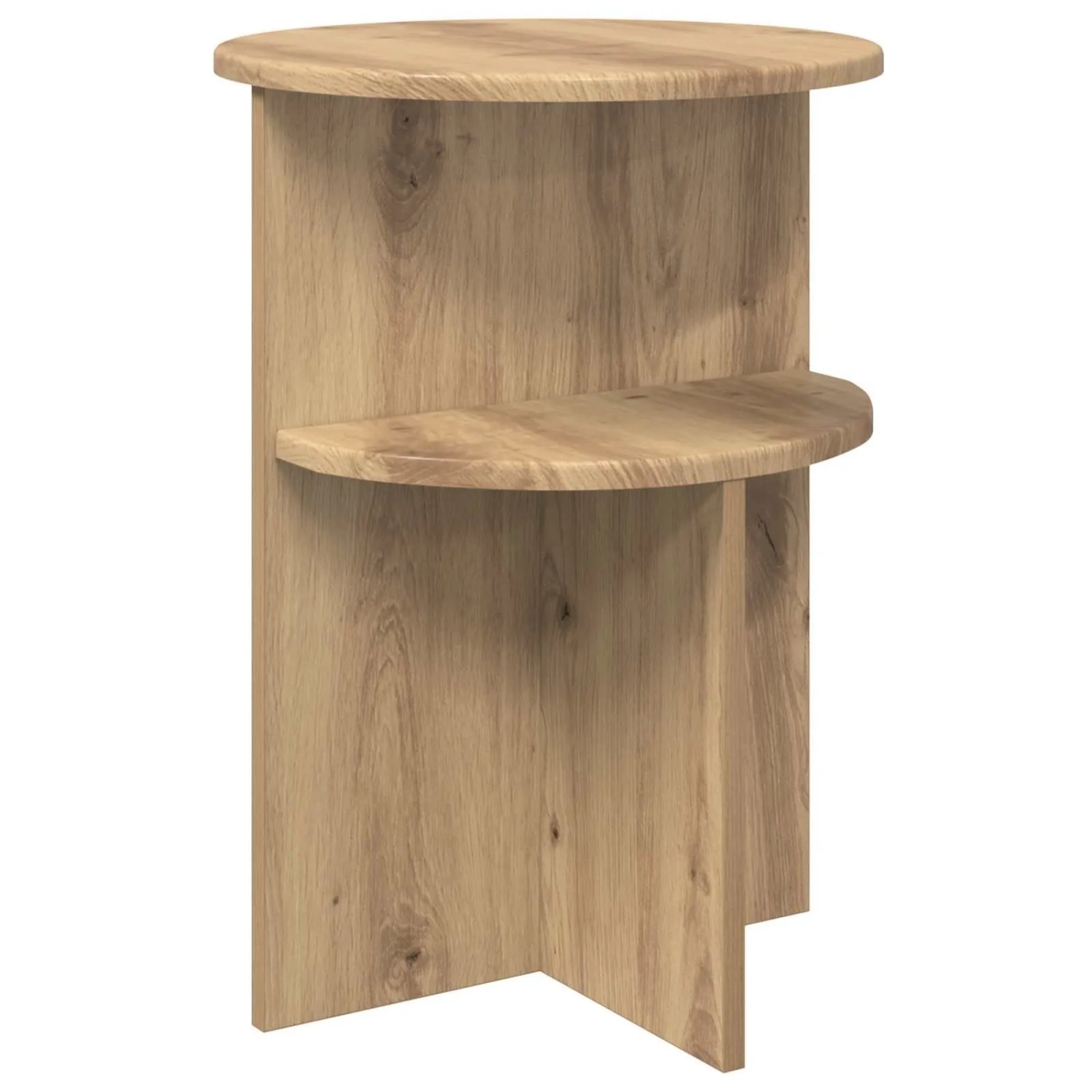 vidaXL Beistelltisch Artisan-Eiche Ø 39,5 x 55 cm Holzwerkstoff 8001027