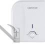 Thermoflow Untertischspeicher 10L mit Armatur QMIX700, Warmwasserspeicher für Küche/Waschtisch.