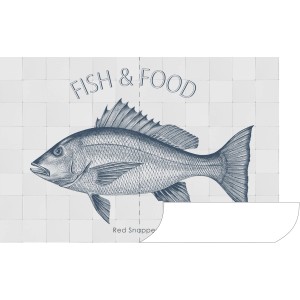 ESTAhome Wandtattoo Fisch Blau, 145x97cm, selbstklebend für moderne Wandgestaltung.