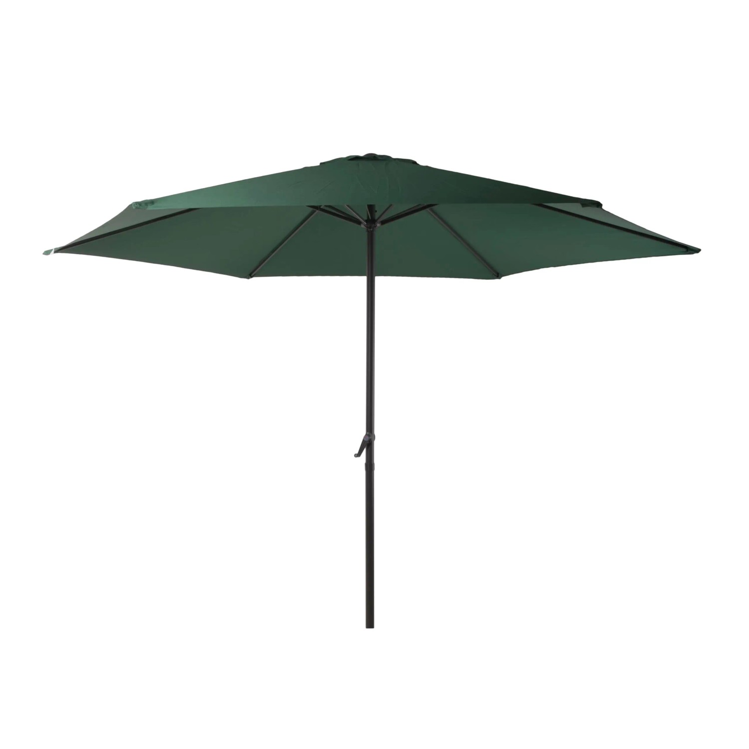 DELUKE Sonnenschirm THOMAS Ø 300cm 6 Streben Grün Polyester Gartenschirm Balkonschirm UV-Schutz