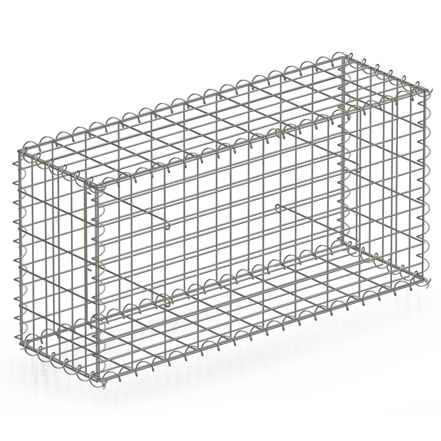 KARAT Gabionenkorb Lenox Steinkorb Zaun Sichtschutz Verzinkt 100 x 50 x 30 günstig online kaufen