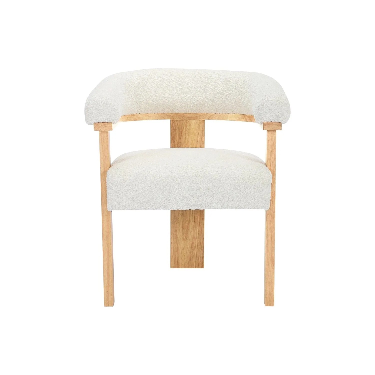 Vente-unique Stuhl Livelia Naturfarben Hell  Weiß 64 cm